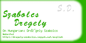 szabolcs dregely business card